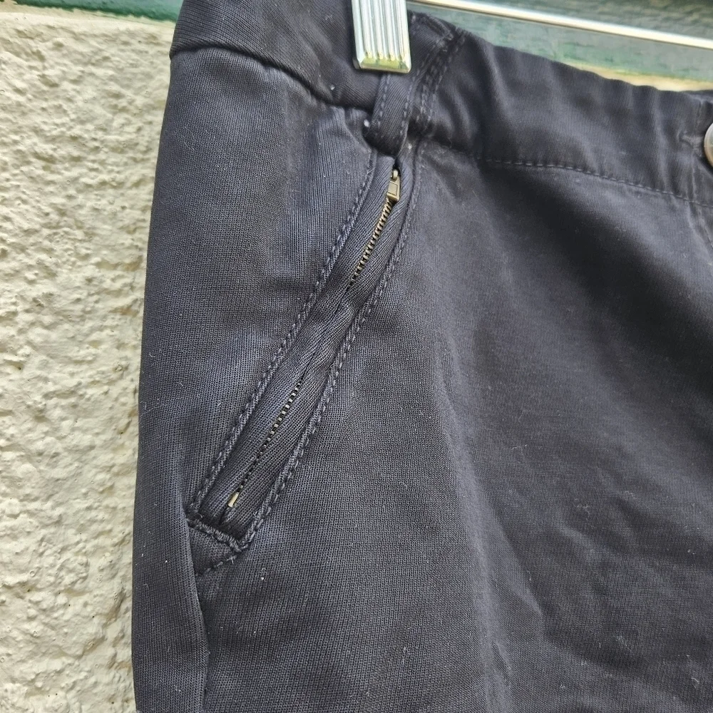 J. Crew black stretch skinny pants with zip pockets size 6 29 in inseam